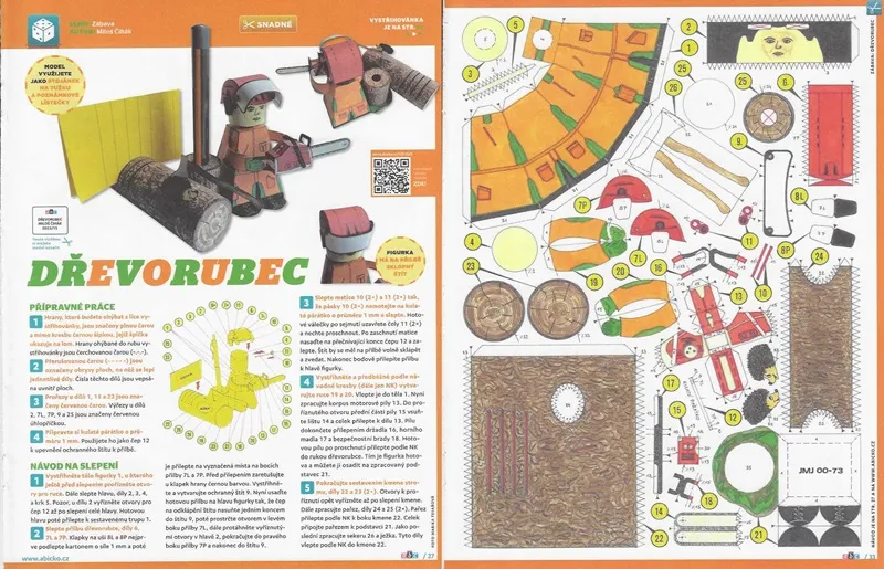 Papierový model Drevorubač